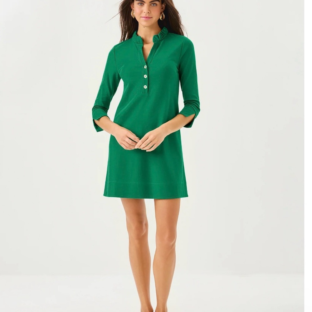 Green Button-Up Dress